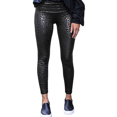 Leggins Brillantes con Estampado de Leopardo - Image 3