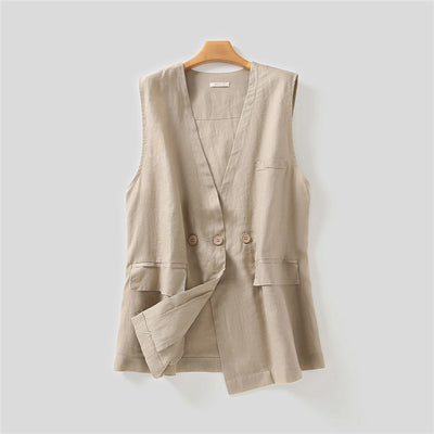 Chaleco Estilo Japonés de Algodón - Chaqueta Suelta y Casual - Image 14