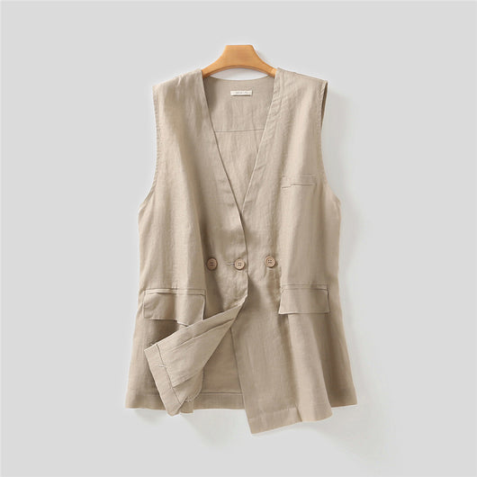 Chaleco Estilo Japonés de Algodón - Chaqueta Suelta y Casual - Image 14