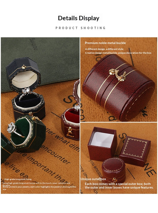 Caja Vintage Multiforma para Anillos - Diseño Europeo Elegante - Image 13