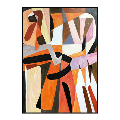 Cuadro Abstracto Óleo Pintado a Mano para Pasillos y Espacios Modernos - Image 3