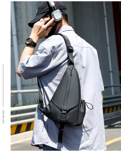 Bolsa Pecho Motociclista Derm Men Triangle - Crossbody Versátil - Image 30