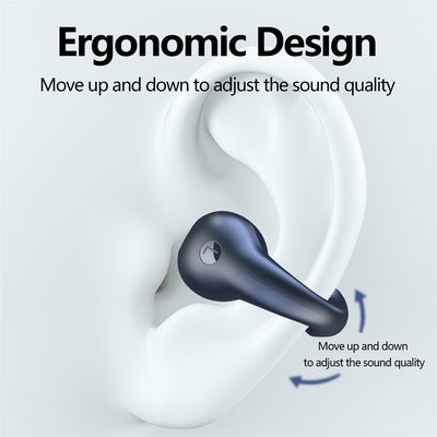 Auriculares de Conducción Ósea TWS Bluetooth 5.3 con Clip de Oreja y Control Táctil - Image 6
