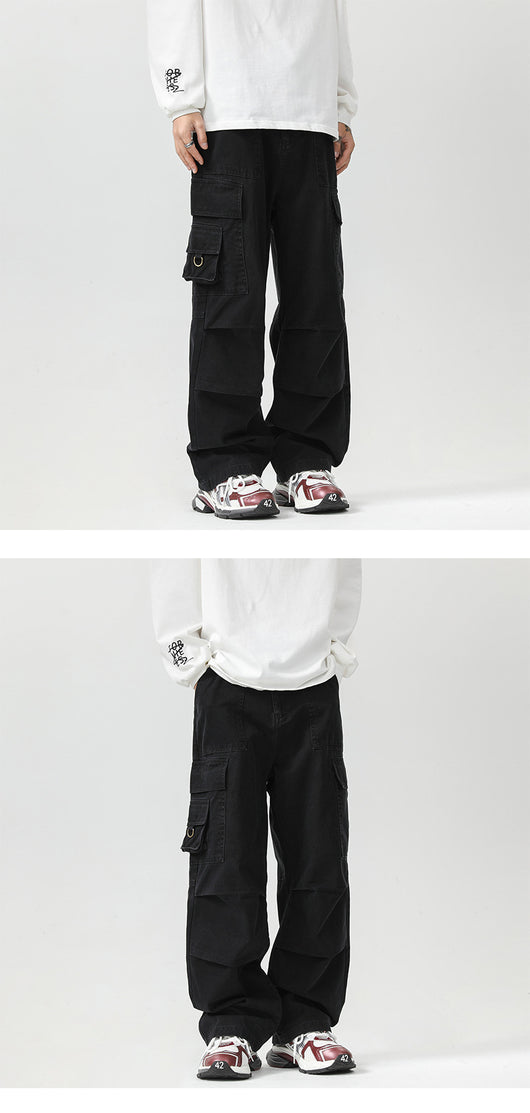Overol Vaquero Desgastado Estilo Retro Americano para Hombre - Image 10