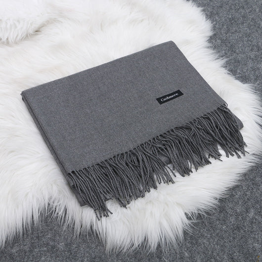 Bufanda de Cachemira para Mujer Estilo Coreano Invierno Gruesa - Image 10