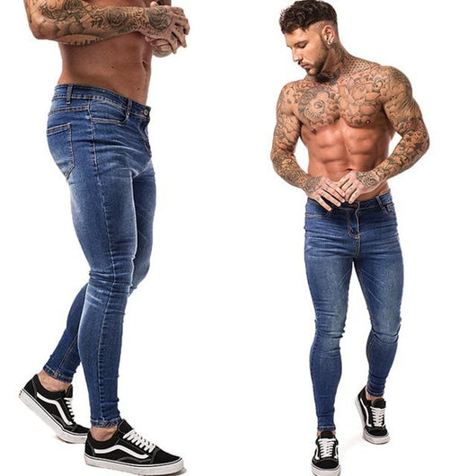 Pantalones Jeans Patchwork Fit Clásico para Hombre - Image 35