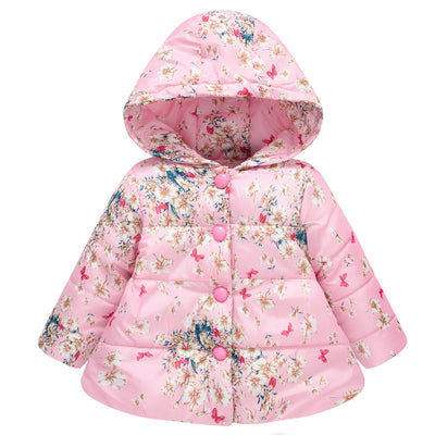 Chaqueta Acolchada para Niñas con Capucha y Diseño Estampado - Image 29