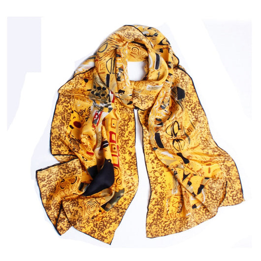 Pañoleta Larga de Satén Crepe para Mujer 160x45 cm - Image 5