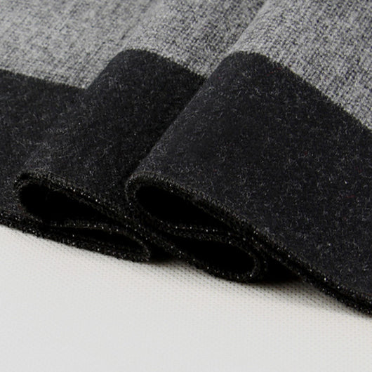 Bufanda Tejida para Hombre con Patrón Jacquard - Calidez y Estilo - Image 8