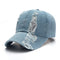 Gorra Vaquera Estilo Retro Lavado Vintage para Parejas