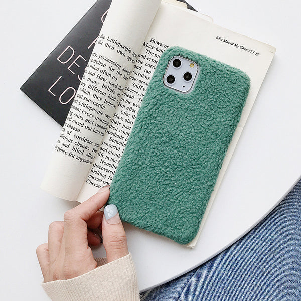 Funda de Tela de Felpa de Cordero para Teléfono Móvil - Image 3