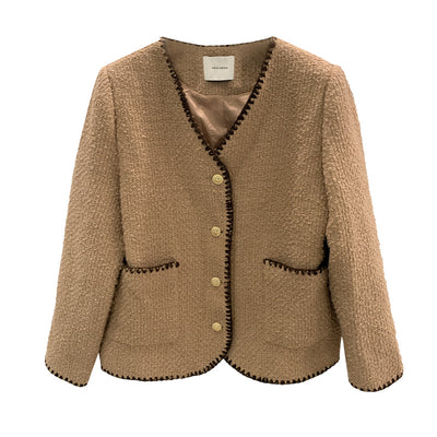 Chaqueta Entallada de Cuello V y Manga Larga con Acabado Elegante - Image 9