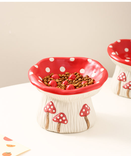 Comedero Elevado para Gatos y Perros con Diseño Decorativo de Seta - Image 14