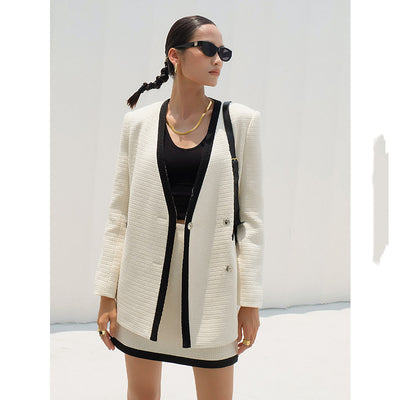 Cardigan Bloques de Color con Falda Integrada - Image 10
