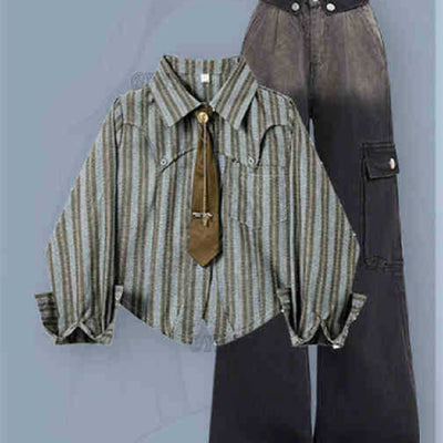 Conjunto Casual Degradado para Hombre - Camisa y Pantalón