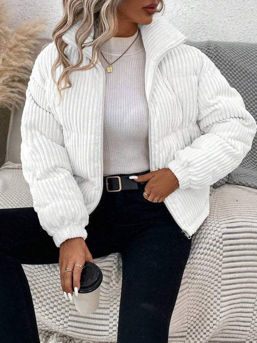 Abrigo de Pana Grueso Talla Grande para Mujer - Image 27
