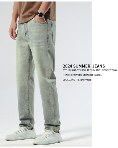 Pantalones Vaqueros Stretch Nostálgicos Slim Fit para Hombre - Image 22