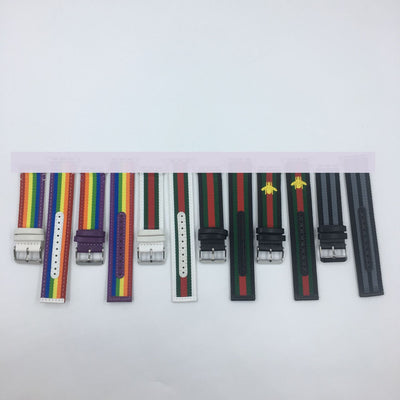 Reloj Inteligente con Correa de Cuero y Nylon Rayado