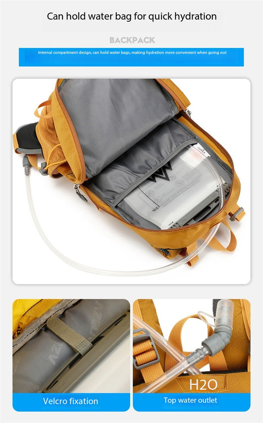 Mochila de Senderismo AZELA Gris - Mochila Multifuncional para Camping y Aventuras - Image 18