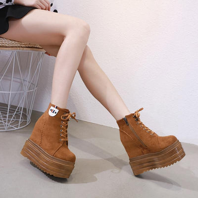 Botas Martin Estilo Salvaje con Aumento Interno 14CM para Mujer - Image 3