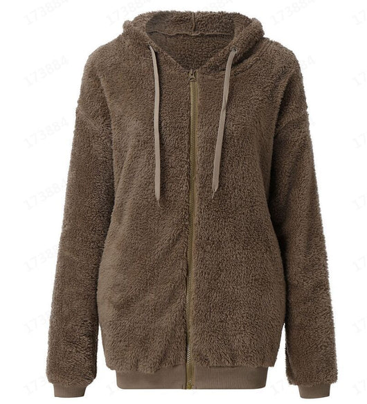 Chaqueta Sudadera de Forro Polar Manga Larga para Mujer - Image 4