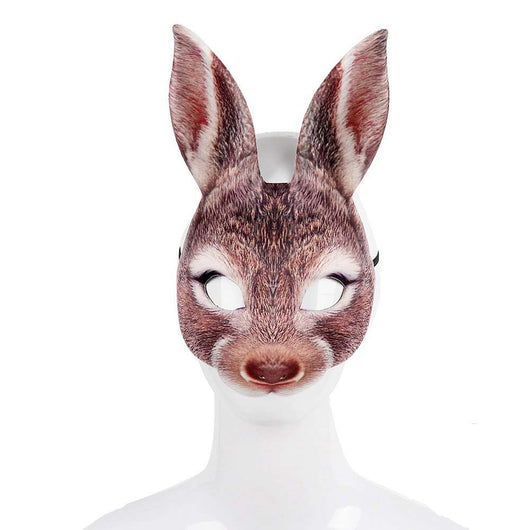 Máscara de Conejo Carnaval Mascarada EVA Media Cara Animal - Image 6