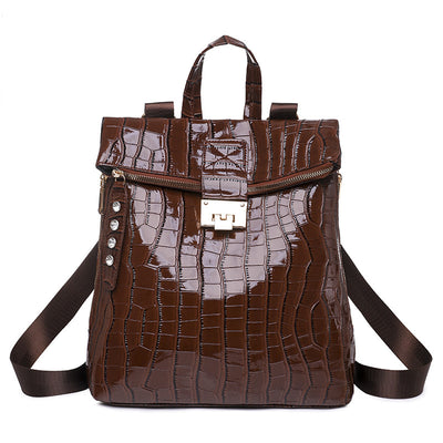 Mochila Escolar de Cuero Suave con Gran Capacidad para Mujer - Image 11