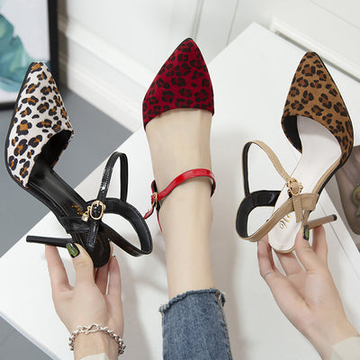 Tacones Stiletto Estampado Leopardo con Bloques de Color - Image 11