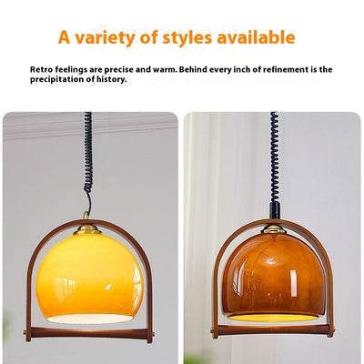 Lámpara Colgante Retráctil Estilo Vintage Americano para Dormitorio - Image 3