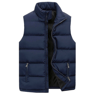 Chaleco Acolchado de Algodón para Hombre - Abrigo Casual sin Mangas - Image 7