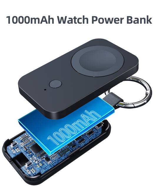 Cargador Inalámbrico Magnético Portátil 1000mAh con Llavero - Image 4