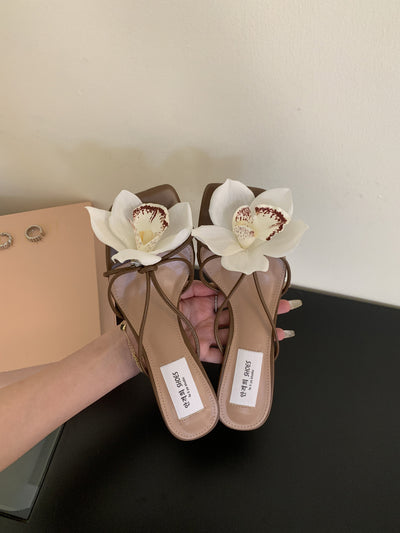 Sandalias Romanas de Flores Destacables Estilo Francés - Image 25