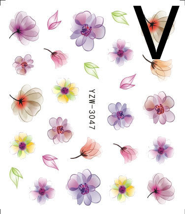 Stickers de Uñas Mariposa Negra - Diseño Elegante - Image 44