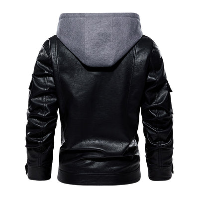 Abrigo de Cuero para Hombre Elegante y Cálido - Image 3