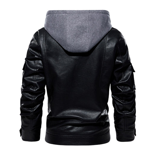 Abrigo de Cuero para Hombre Elegante y Cálido - Image 3