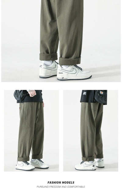 Pantalones Cargo Sueltos para Hombre Rectos Casuales - Image 29