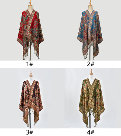 Pañuelo Étnico con Patrón de Anacardo y Borlas - Estilo Bohemio - Image 11