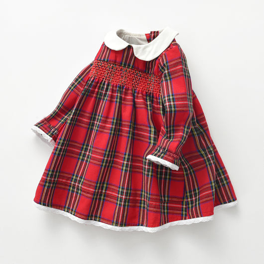 Vestido a Cuadros Rojo para Niña - Colección Otoño - Image 3