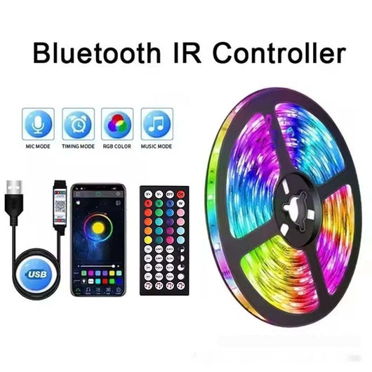 Tira LED RGB USB 5V con Control Bluetooth y App Móvil - Image 11