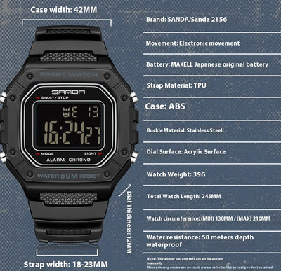 Reloj Deportivo Sumergible para Jóvenes con Alarma Digital - Image 9