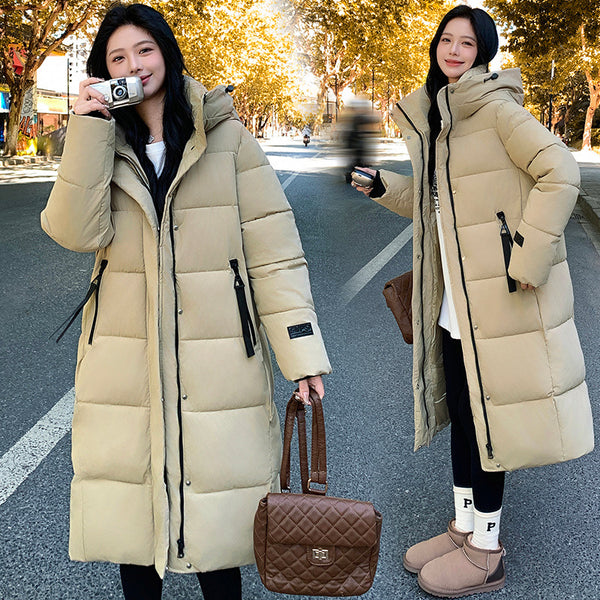 Chaqueta Acolchada de Algodón Grueso - Estilo Coreano Impermeable al Frío