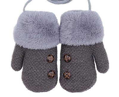 Guantes Infantiles de Invierno Acolchados con Forro de Terciopelo Grueso - Image 9