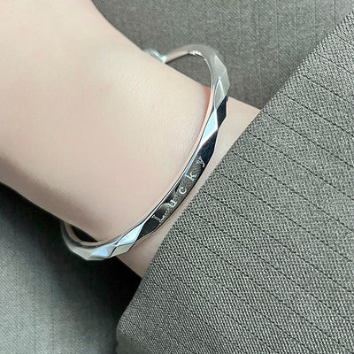Pulsera de Plata Esterlina 999 para Mujer - Brazalete de Suerte - Image 2