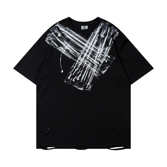 Camiseta Estampado Artístico Dirty para Hombre