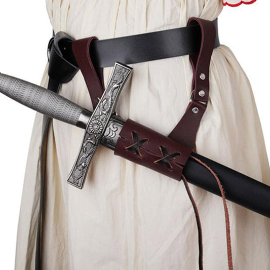 Cinturón Medieval Crusader con Espada Colgante en Cuero PU - Image 2