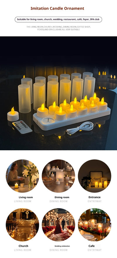 Vela LED Recargable de Larga Duración con Atmósfera Confesional - Image 13