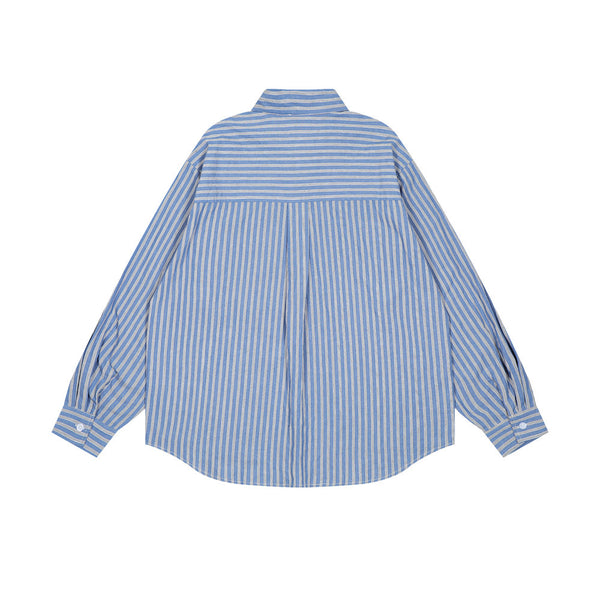 Camisa de Rayas Verticales Manga Larga para Hombre