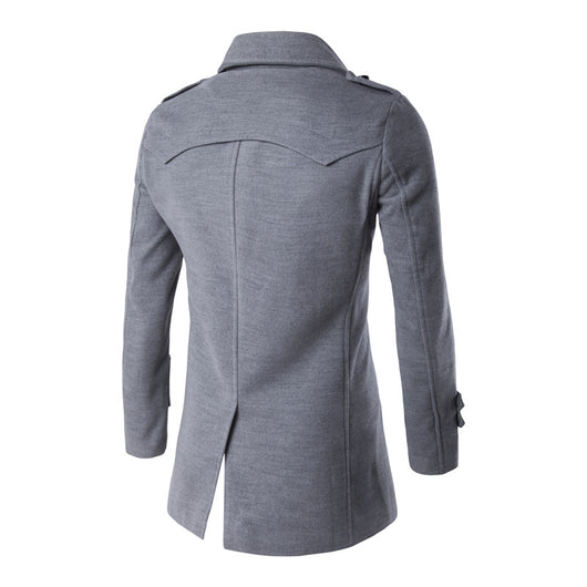 Abrigo Casual de Manga Larga para Hombre - Color Sólido - Image 16