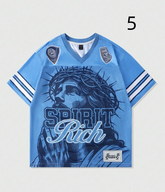 Playera Retro Vintage Malla Poliéster Estilo Americano - Image 7