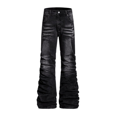 Jeans de Diseñador para Hombre con Pliegues Texturizados y Corte Premium - Image 5
